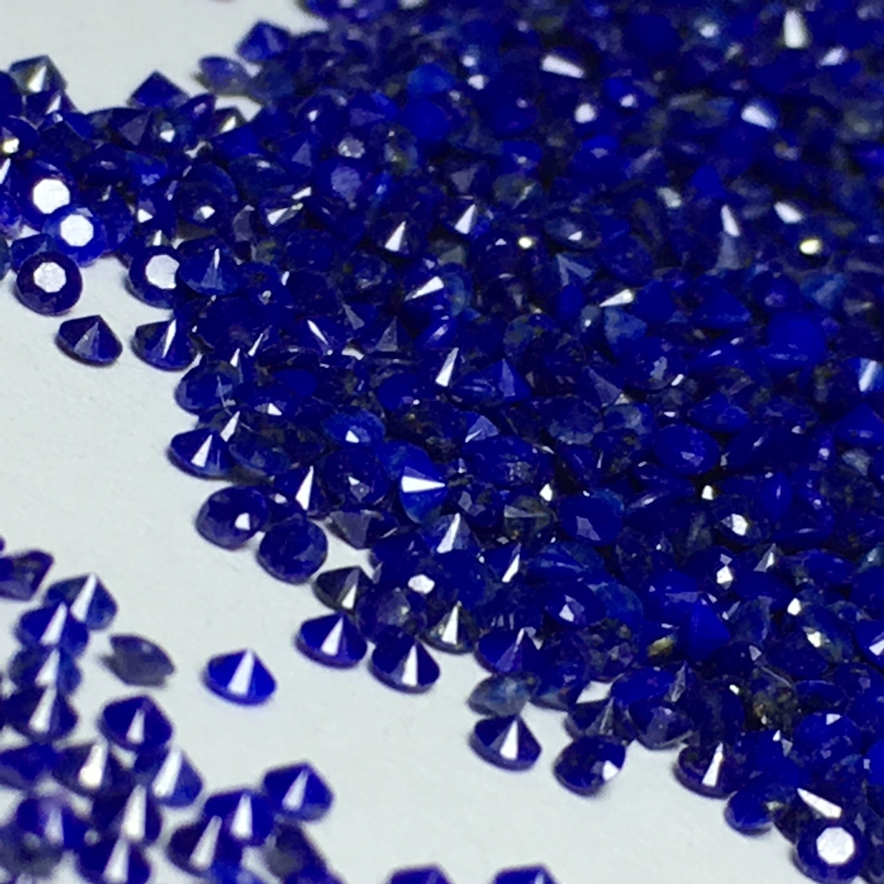 Natural lapis gemstone cabochons accessories for gemstone 1-2mm